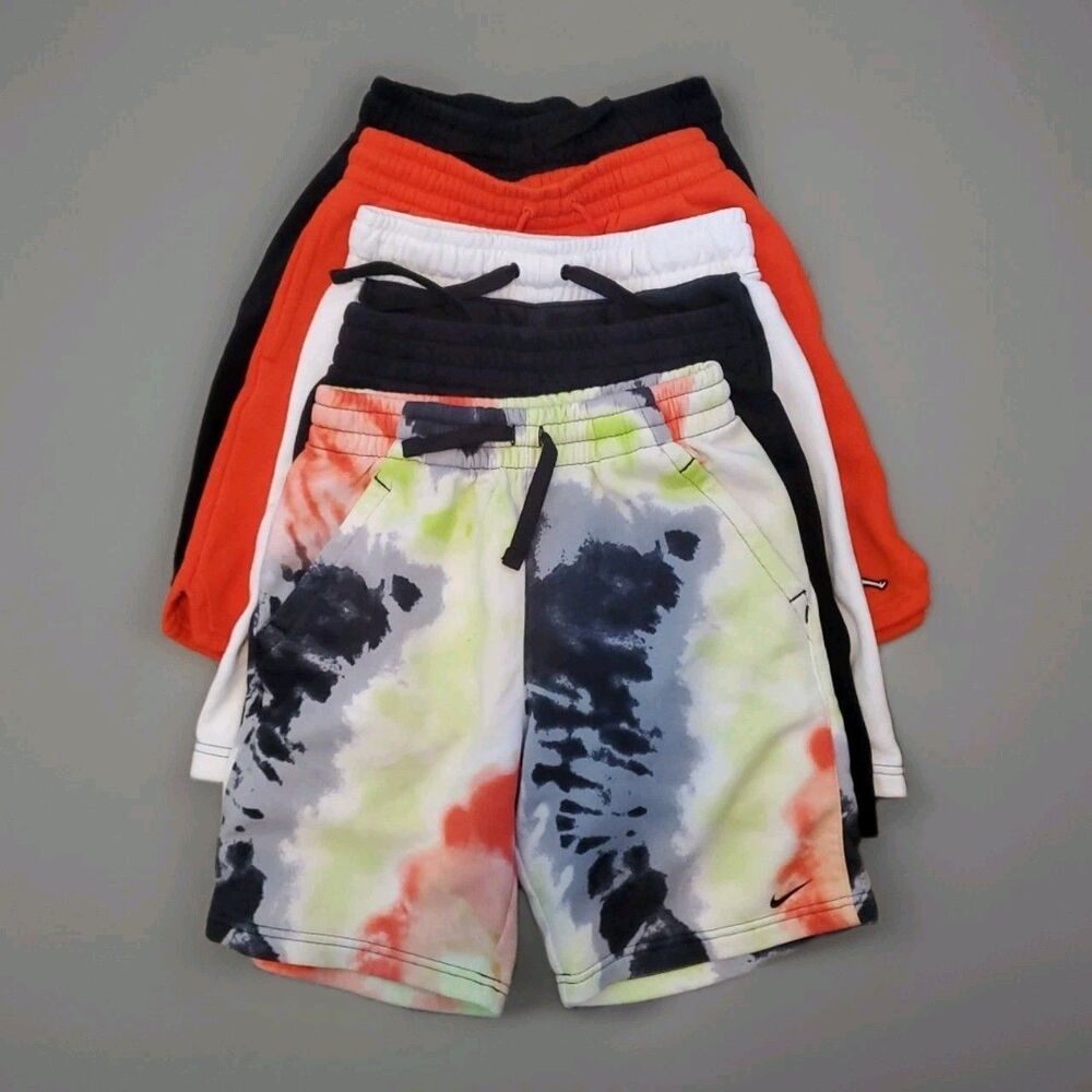 Nike & AIR Jordan Boys Youth Shorts Lot of 5 Sz LARGE Cotton Jogger Black Blue - Picture 14 of 14